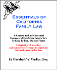 Essentials of California Family Law cover