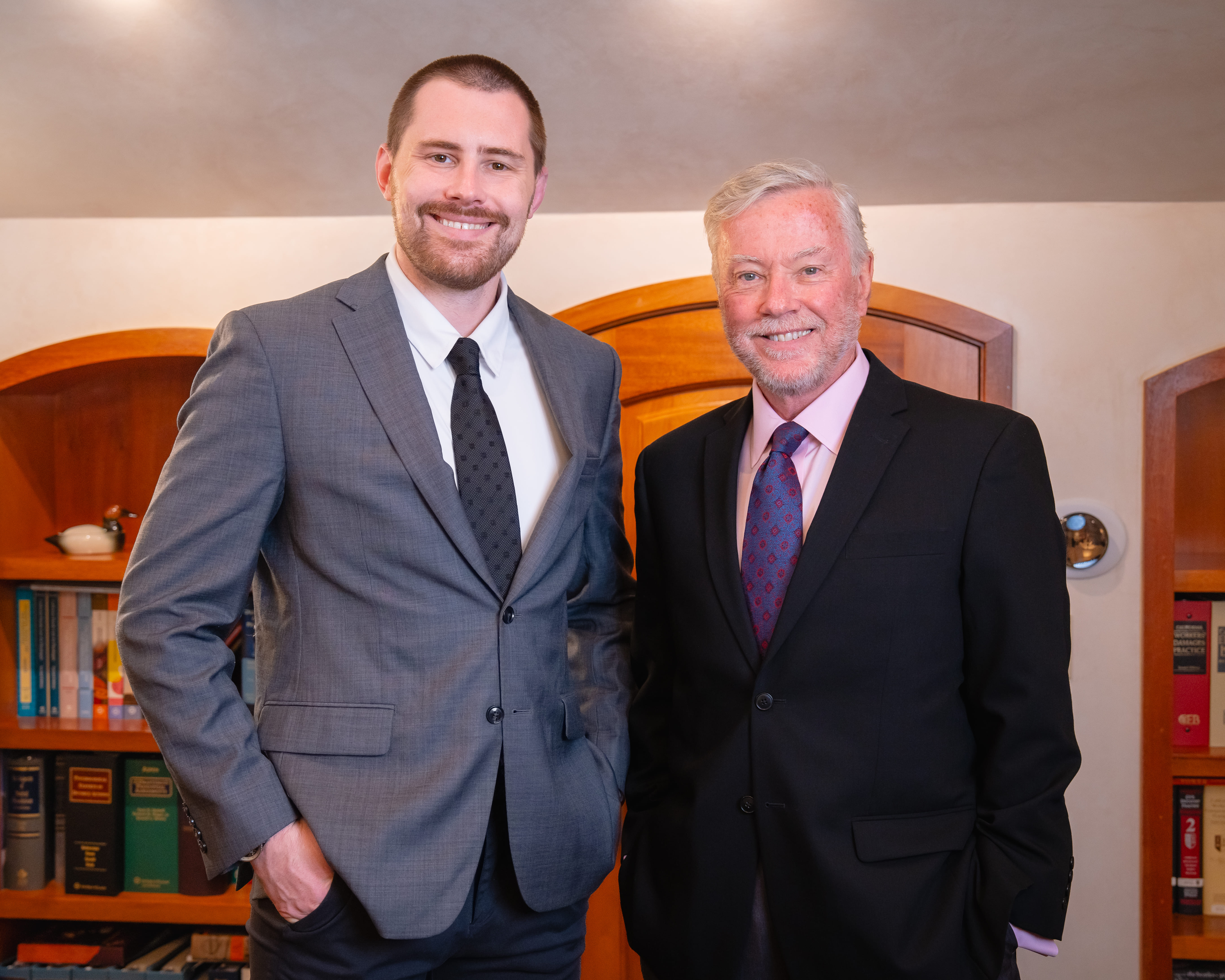 Media Legal Analysts Marshall and Ryan Waller Smiling